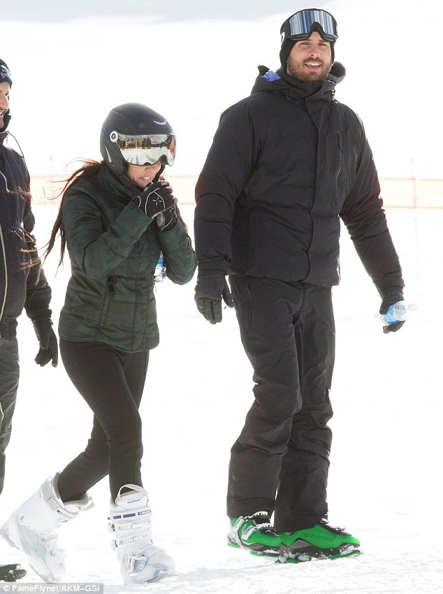 Kourtney Kardashian and Scott Disick hit the slopes with three children as family vacation continues in Aspen
