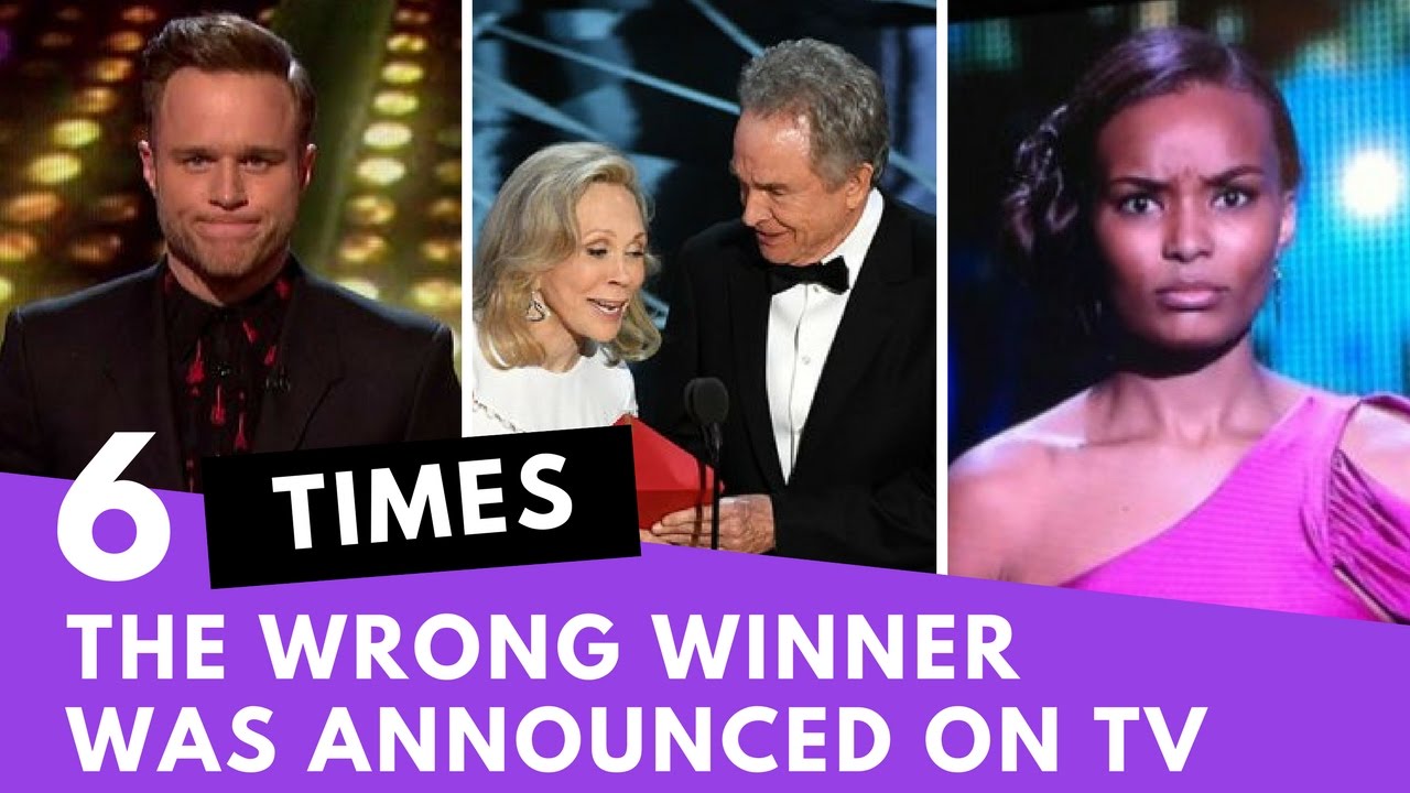 6 Times the wrong winner was announced on Live TV!