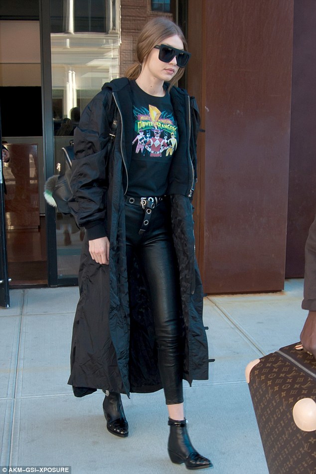 Kid at heart! Gigi Hadid rocks Power Rangers top out in NYC