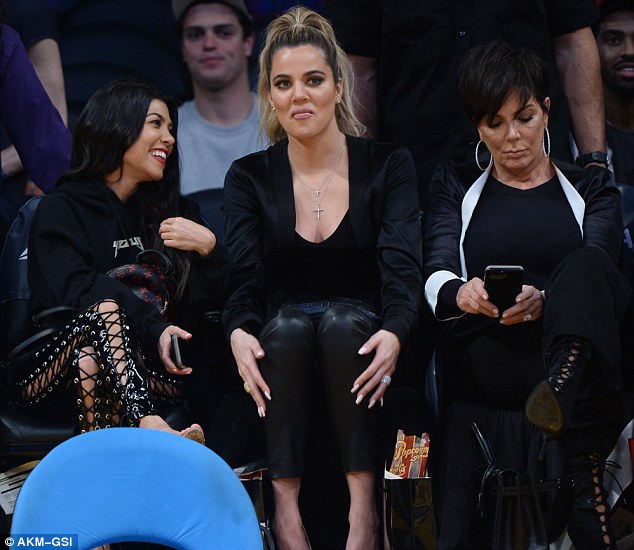 Kourtney Kardashian, Khloe and Kris support Tristan Thompson