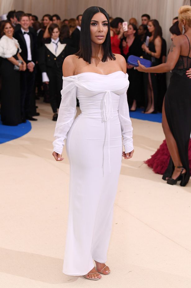 Kim Kardashian’s most boring red carpet look yet? Star plays it safe in white dress at Met Gala