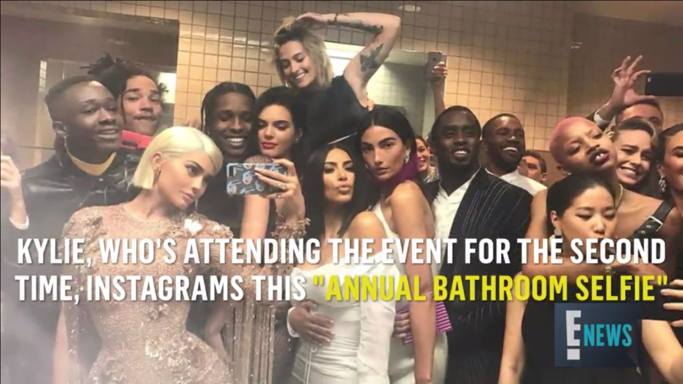 Kylie Jenner Posts Epic Bathroom Selfie at 2017 Met Gala