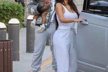 Braless Kim Kardashian sports the SAME casual tank top and posterior-flaunting sweatpants for three days straight