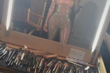 Kim Kardashian stuns in skintight glittering bodysuit as she shares racy snaps from secret shoot amid racism controversy