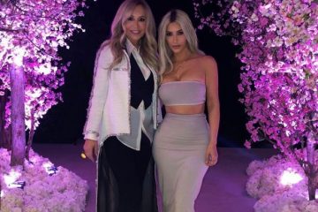 Kim Kardashian throws lavish shower for baby number three with Star Guests and a Sea of cherry blossom