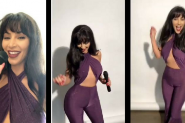 Kim Kardashian as Selena Quintanilla for Halloween