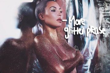 Kim Kardashian covers Herself in Glitter to Promote her Newest KKW Beauty Launch!