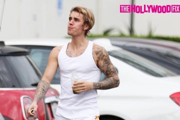 Justin Bieber shows off His Muscles & Tattoos after Leaving Hot Pilates Class with Selena Gomez