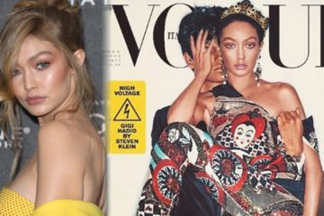 Gigi Hadid ACCUSED of “Black Face” by fans on Vogue Italy Cover