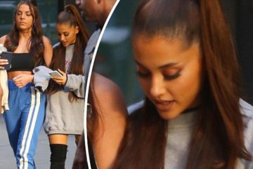 Ariana Grande models thigh high Boots as she steps out with a female pal in NYC