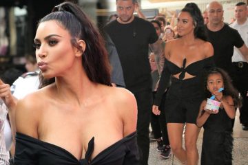 Kim Kardashian wows as she puts on VERY busty display in Stylish Black crop top at Beautycon