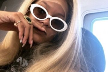 Rihanna goes Blonde on Social Media as Singer Sports long flaxen wig on Instagram Stories