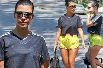 Kourtney Kardashian flaunts her incredible gym honed physique while running errands around LA