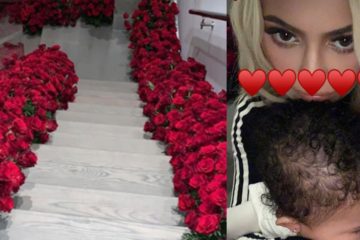 Travis Scott surprises Kylie Jenner by covering entire house with Flowers! Proposal or Pregnancy?!