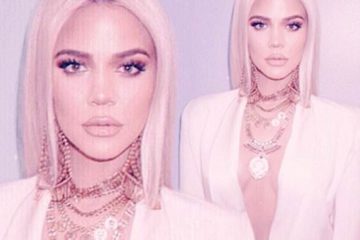 Khloe Kardashian shared a Photo of herself in blazer with layers of gold necklaces to Instagram